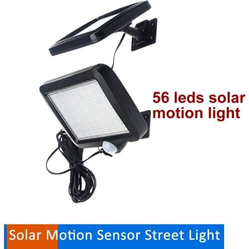 56 LED Solar Powered PIR Motion Sensor Wall Light Waterproof Outdoor Garden human body sensor Solar Lamp Chandelier Pendant