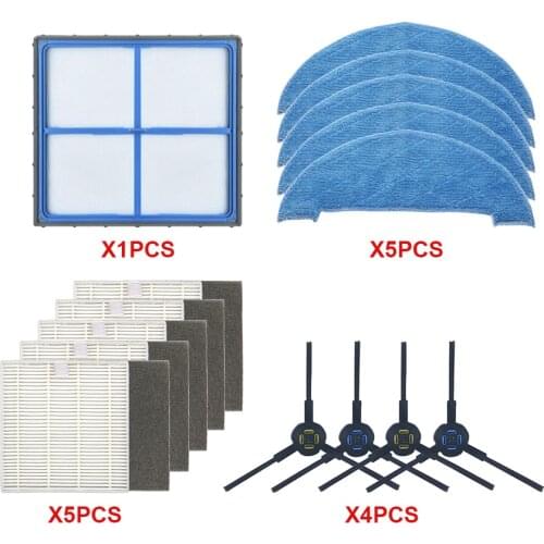 Robot Vacuum Cleaner HEPA Filter side brush mop for ilife V8 V8s X750 A7 X800 X785 V80 Robotic Vacuum Cleaner Parts Accessories