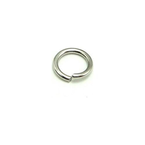 Wholesale Real Silver Jump Ring,100pcs Solid Sterling 925 Silver Jump rings 0.6*4 mm Open Ring Jump For Silver Jewelry Making