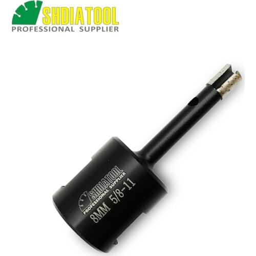 DIATOOL 1pc Diamond Welded Drilling Core Bits (Wet) 5/8-11 thread