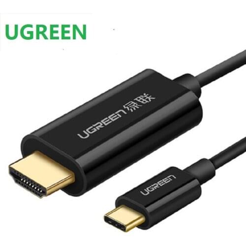 UGREEN Type-C To HD 4K Tou HDMI-Compatible Male Cable USB-C Support 4K2K or MacBook Pro Samsung Galaxy S8 Huawei Mate