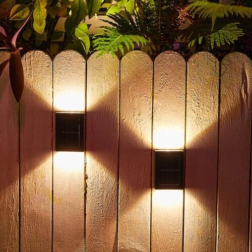 Solar Wall Lamp Outdoor Garden Waterproof Household Wall Lamp Light Up And Down Decorative Garden Lamps Hiking And Camping