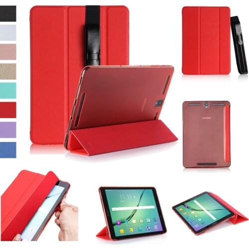 Ultra Slim Lightweight 3-Folder Folio Stand PU Leather Protector Cover Magnet Smart Case For Samsung Galaxy Tab S3 9.7 T820 T825