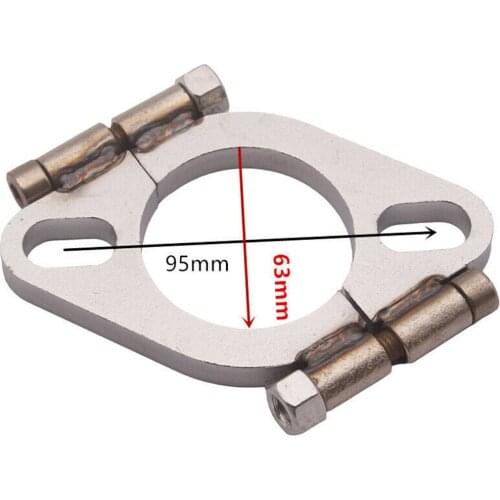 2.5" Inch Exhaust Flange Flat Oval Split Repair Replacement For Car Vehicle
