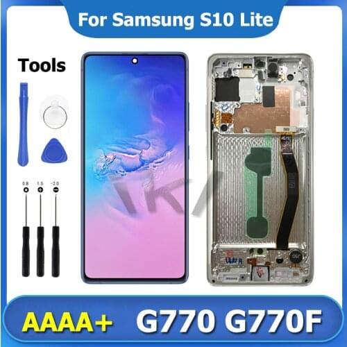 S10 Lite LCD Display For Samsung Galaxy Tela S10 Lite G770 Pantalla Touch Screen Digitizer Assembly Repair Screen Replacement