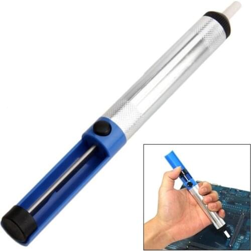1x Aluminum Metal Desoldering Pump Suction Tin Gun Soldering Sucker Pen Removal Vacuum Soldering Iron Desolder Hand Welding Tool