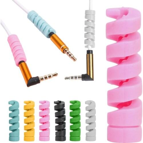 1PCS Charging Cable Protector For Phones Cable Holder Cover Cable Winder Clip For USB Charger Cord Management Cable Organizer