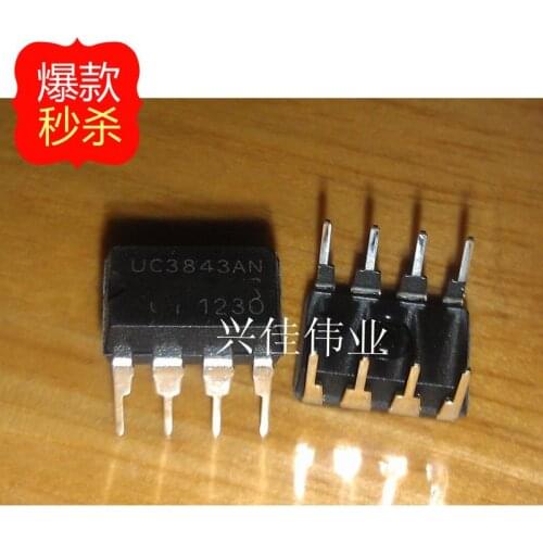 10PCS New UC3843 UC3843AN UC3843BN DIP-8 Current Mode PWM modulation controller