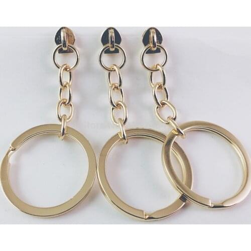 1000 pcs/lot Metal 3# Zipper Head Slider Puller Clothes Pants DIY Accessories Zipper Key Ring Key Chain