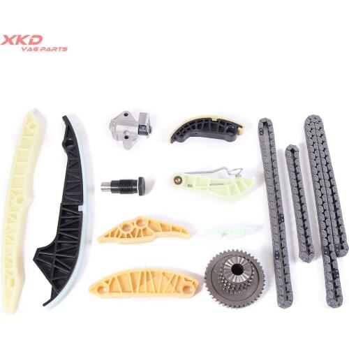 13Pcs Timing Chain Set For V-W J-etta Golf MK5 MK6 Passat A-udi A4 S3 Q3 Q5 TT EA888 1.8T 2.0T