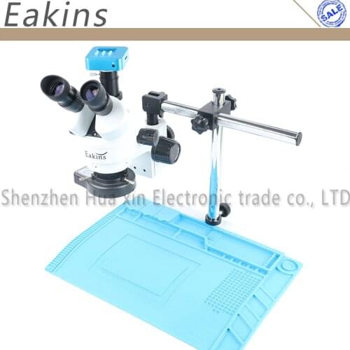 36MP 4K 25FPS HDMI USB Microscope Camera Simul-focal 3.5~90X Continuous Zoom Trinocular Stereo Microscope For Phone Chip Repair