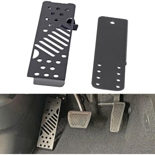 Black Left Car Pedals Foot Rest For Jeep For Wrangler JL 2018 Auto Left Foot Rest Pedal Plate Brake Gas Pedal Pads Covers Trim