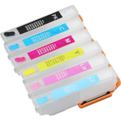 CISSPLAZA 6x 24XL T2431 NO CHIP compatible For Epson xp750 xp850 XP-950 XP860 XP760 XP-960 XP-55 XP-760 Refill Ink Cartridge
