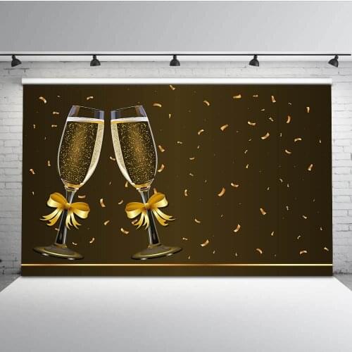 Mehofoto Champagne Photography Backdrops Brown Photo Booth Background Wedding Graduation Ceremony Party Props MW-300