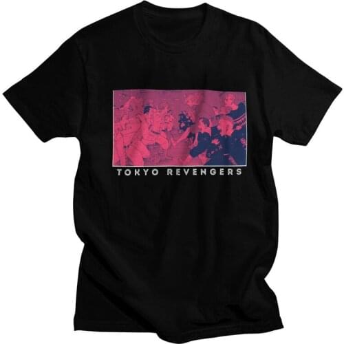 Tokyo Revengers Man T Shirt Soft Cotton Anime Manga Sano Manjiro Mikey Tee Tops Short-Sleeve Urban Streetwear Tshirt Clothing