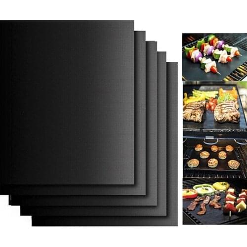 1Pc Reusable Non-Stick BBQ Grill Mat Pad Baking Sheet Portable Outdoor Picnic Cooking Barbecue Oven Tool Hot Selling