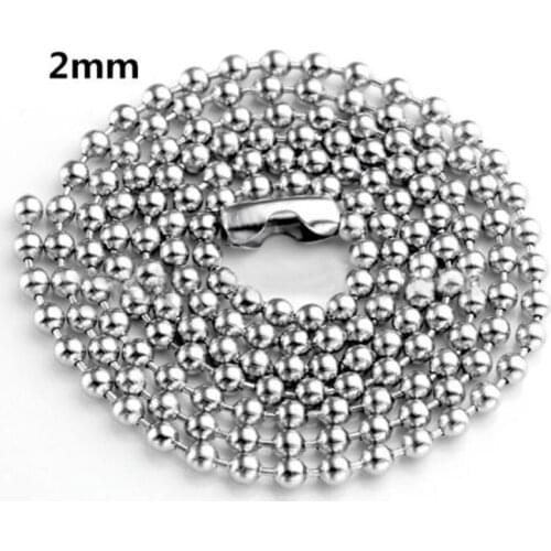 Shellhard Fashion Chain Necklace 2mm Trendy Stainless Steel Rope Twist Chain DIY Necklace Chain Jewelry Findings Tools