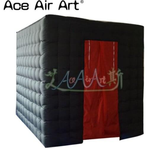 Customized Cabinet inflatable photo booth,foto wall station,selfie kiosk with red foldable curtains for wedding party