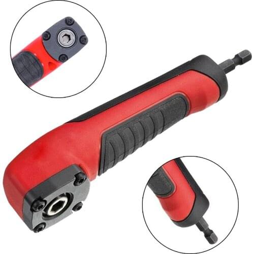 New 90 Degree Hex Drill Bit Socket Holder Adaptor 1/4\" Extension Driver Screwdriver Electric Drill Power Accessories