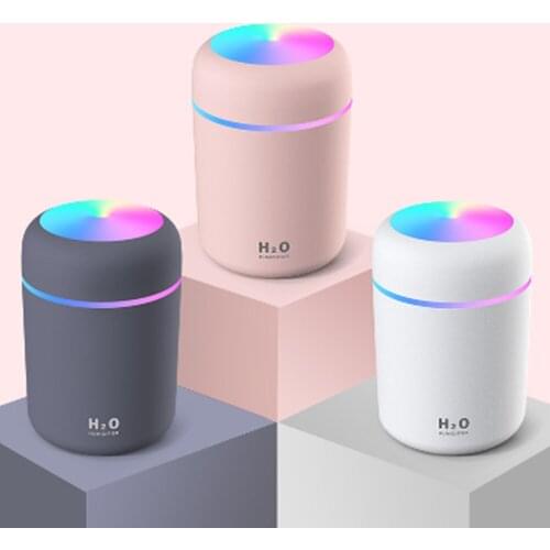 5V Portable Car Steam Humidifier Air Purifier Car Air Humidifier LED Night Lamp Truck 300ML Mist Diffuser RV Camper Accessories