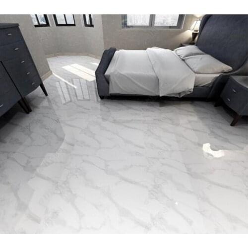 PVC gray geometric cement brick antique brick non-slip waterproof self-adhesive 3D floor sticker tiles bathroom 3D wallpaper