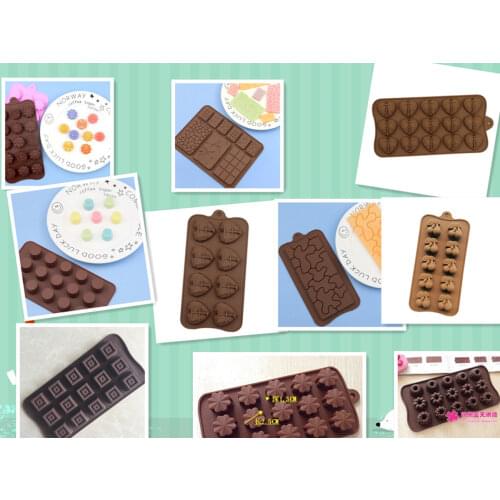Silicone chocalate moulds baking tools cake molds animal square combination fruit flower kitchen tools