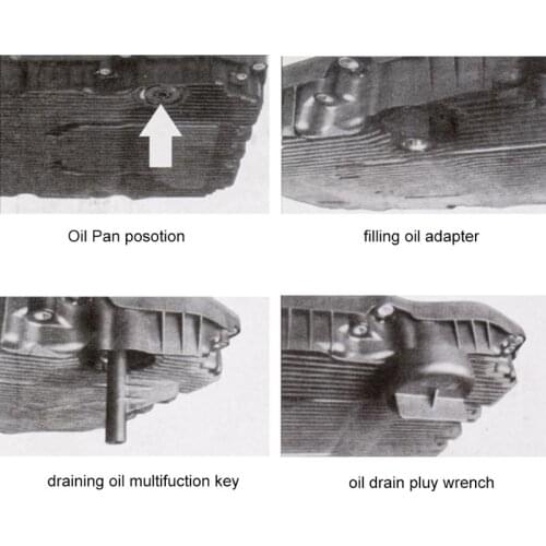 Transmission Oil Filler Tool for mercedes benz 725.0 9-speed Oil Change Tools Adapter Set E56C