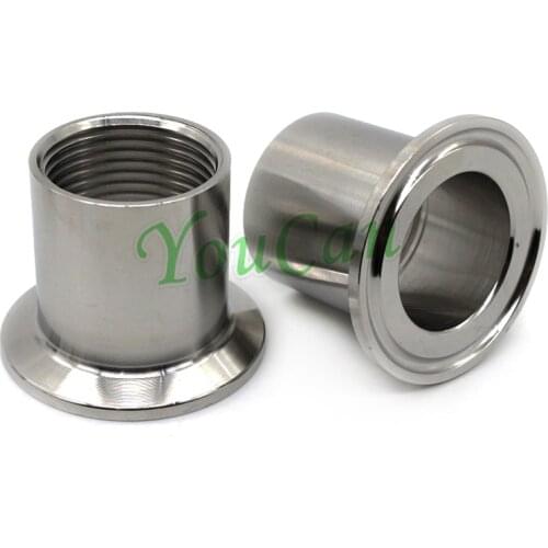 1/4"-2" Stainless Steel SS304 BSP Female Tri Clamp Adapter Female Tri Clover Connector Pipe Fittings