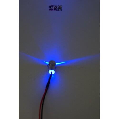 100pcs/lot 3mm/5mm/10mm Car Boat LED Diodes Lights+ Metal Holder Red/blue/green/white/yellow color PreWired DC12V free shipping