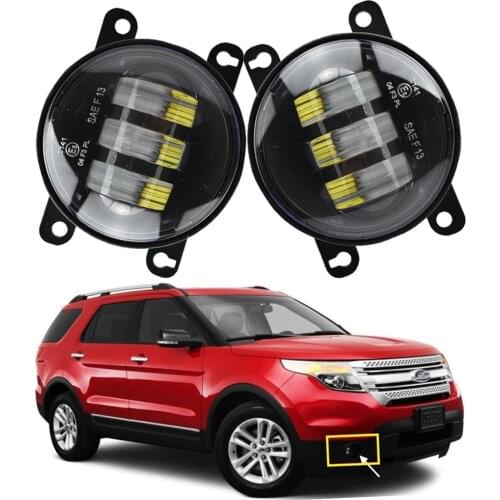 2PCS Fog Lamp Assembly For Focus Fiesta Explorer Transit Mondeo Edge Ka Mondeo Fusion For Ford EcoSport 2013 2014 2015 2016
