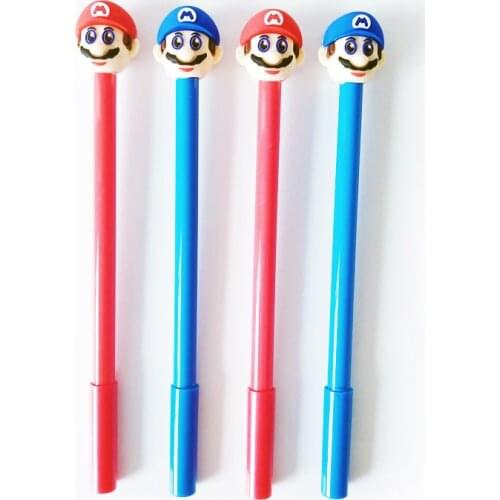 20 PCs Cute Cartoon Creative Water Pen 0.5mm Black Carbon Pen Super Neutral Pen