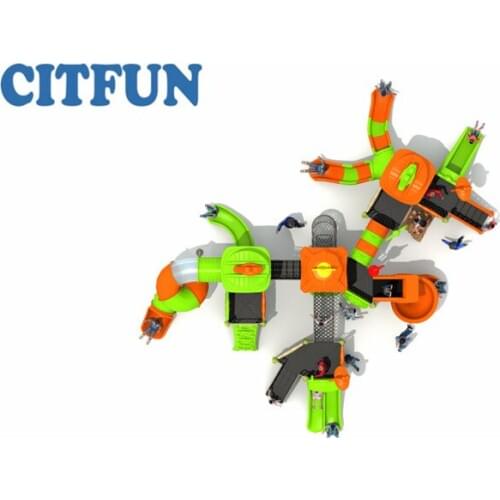 2018 Factory Price Sports Series outdoor playground Equipment, Good quality play slide for school/park/community OP18H-013A