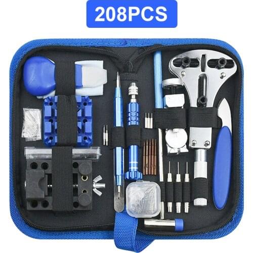 208 PCS Watch Repair Tool Kit Watch Link Pin Remover Back Case Opener Watchmaker Repair Kit Horlogemaker Gereedschap