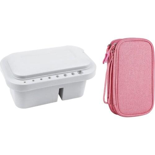 3Pcs Wash Pen With Palette Gouache Watercolor Acrylic Paint Wash Bucket & 1X Electronics Accessories Organizer Pouch Bag