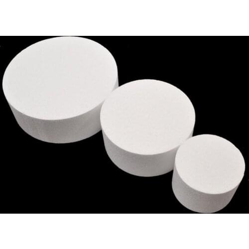 4/6/8inch Round Styrofoam Foam Cake Dummy craft Flower Decor Practice Model
