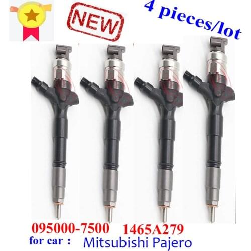 4pc /lot 0950007500 Diesel Engine Injector 1465A279 New Injector 095000-7500 for Mitsubishi Pajero