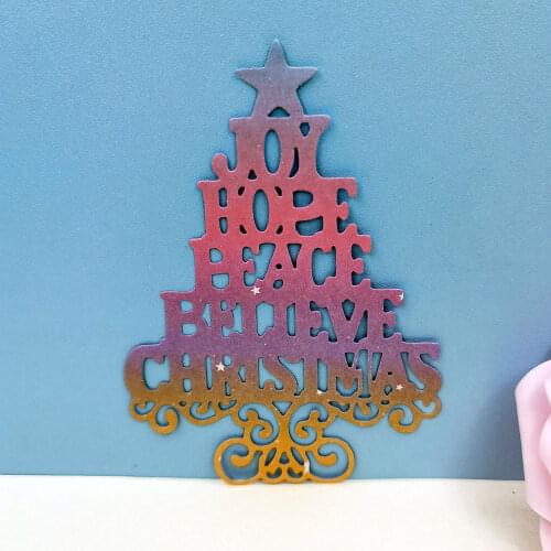 Alphabet Tree Metal Cuting Dies Scrapbooking Embossing Folders for DIY Album Cardmaking Craft Stencil Greeting Photo Paper