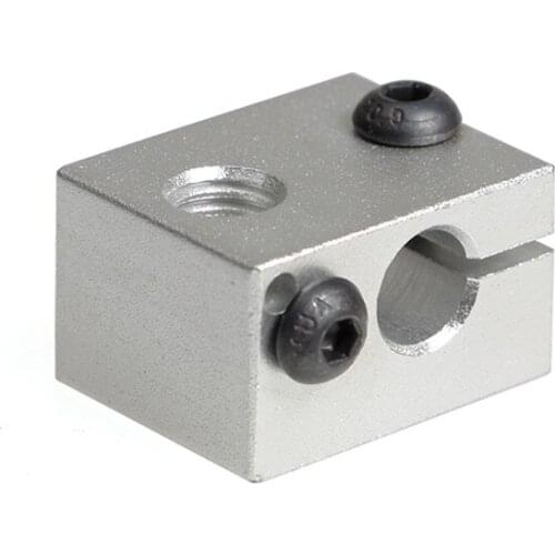 HE3D Aluminum heating block for V6 extruder heater hot end 3D printer parts heating accessory , refer to picture