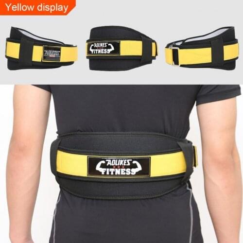 AOLIKES Weightlifting Squat Training Waist Support Belt Sports Strength Weightlifting Belt Fitness Gym Back Waist Protector 2021
