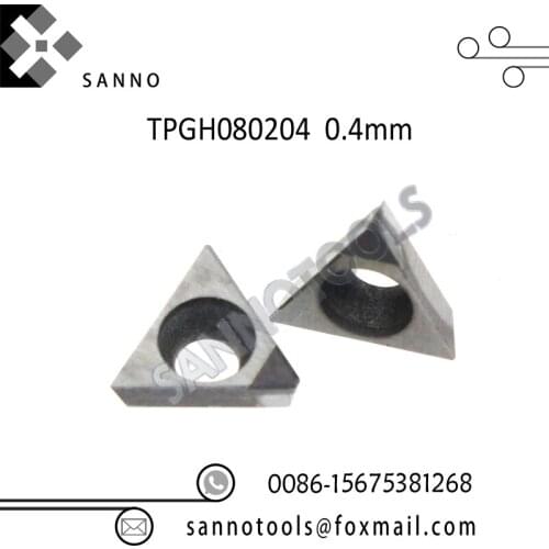 Free shipping! TPGH080202 / TPGH080204 CBN cnc carbide turning inserts for cast iron