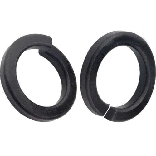 Black Steel Spring Lock Washer Metal Car Elastic Gasket Split Lock Shim M2 M3 M4 M5 M6 M8 M10 M12