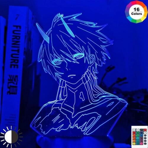 DARLING In The FRANXX Hiro Led Night Light for Bedroom Decor Nightlight Anime Gift Table 3d Lamp CODE 016 DARLING In The FRANXX