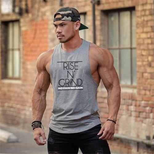 Muscle Guys Brand Gyms Stringers Mens Tank Tops Sleeveless Shirt Bodybuilding Fitness Mens Gyms Singlets workout Clothes