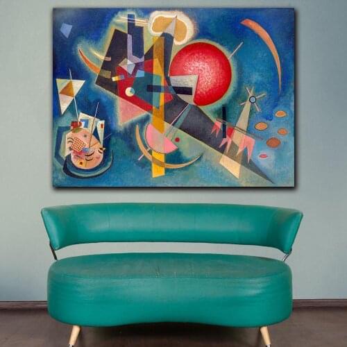 Im Blau Art Print by Wassily Kandinsky Canvas Painting For Living Room Home Decoration Oil Painting On Canvas Wall Painting