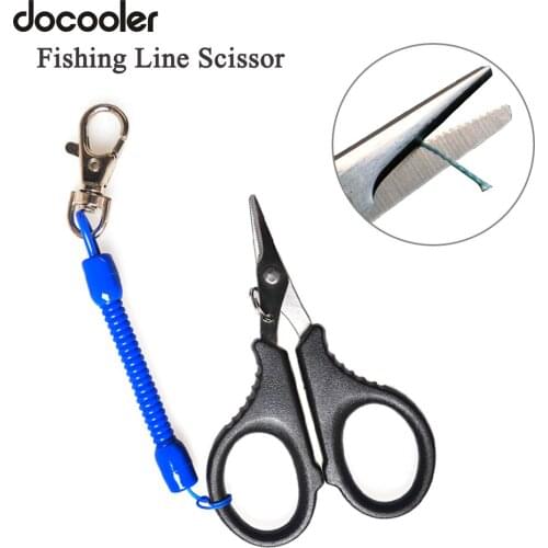 Lixada Portable Fishing Scissors Line Cutter Hook Remover Tackle Tool Stainless Steel Cutting Fish Use Scissors Fishing Pliers