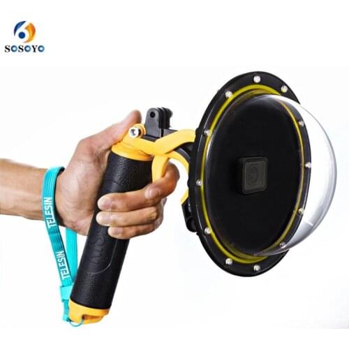 Diving mask Dome Port Waterproof Case Housing Spherical Lens Waterproof Dome Cover For GoPro Hero 6 5 (2018) Camera Accessories