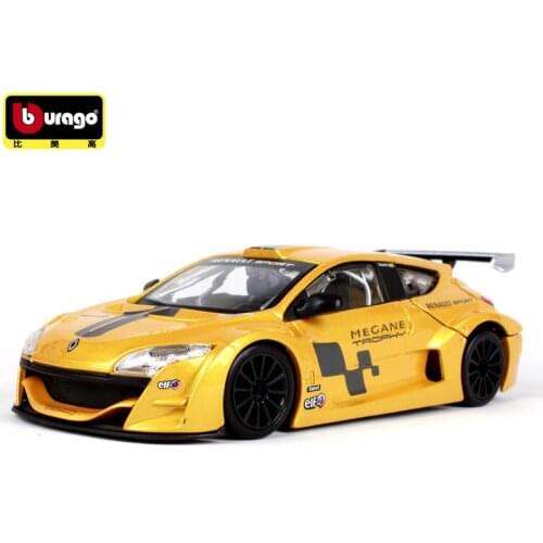 Bburago 1:24 Renault Megane Simulation car model Racing Edition alloy car model simulation car decoration collection gift toy