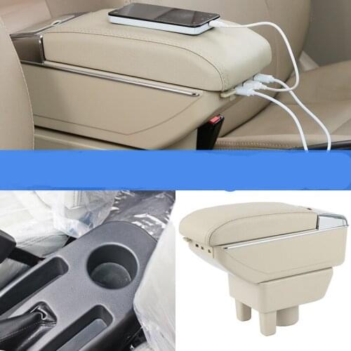 For New Geely CK armrest box central Store content Storage King kong CK2 CK3 armrest box with USB interface cup holder ashtray