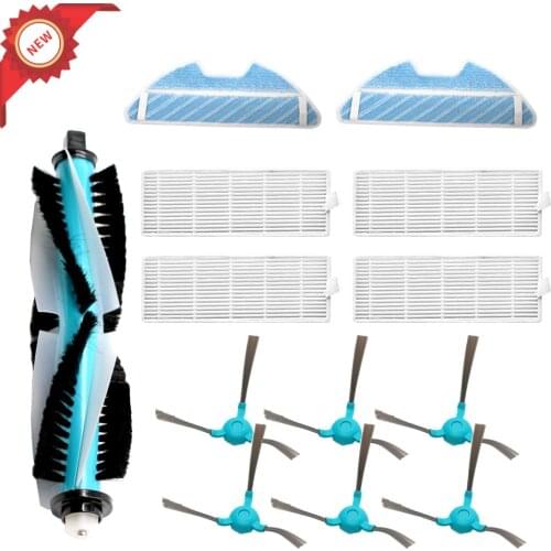 Dust Hepa Filter Side Brush Mop Pad Roller Brush for Cecotec Conga 1390 Cecotec Conga 1290 Robotic Vacuum Cleaner Spare Parts