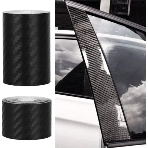 Carbon Fiber Rolls Car Stickers Bumper Protector for Car Door Window Frame Protection Smooth Auto Sticker Decals 3M/5M